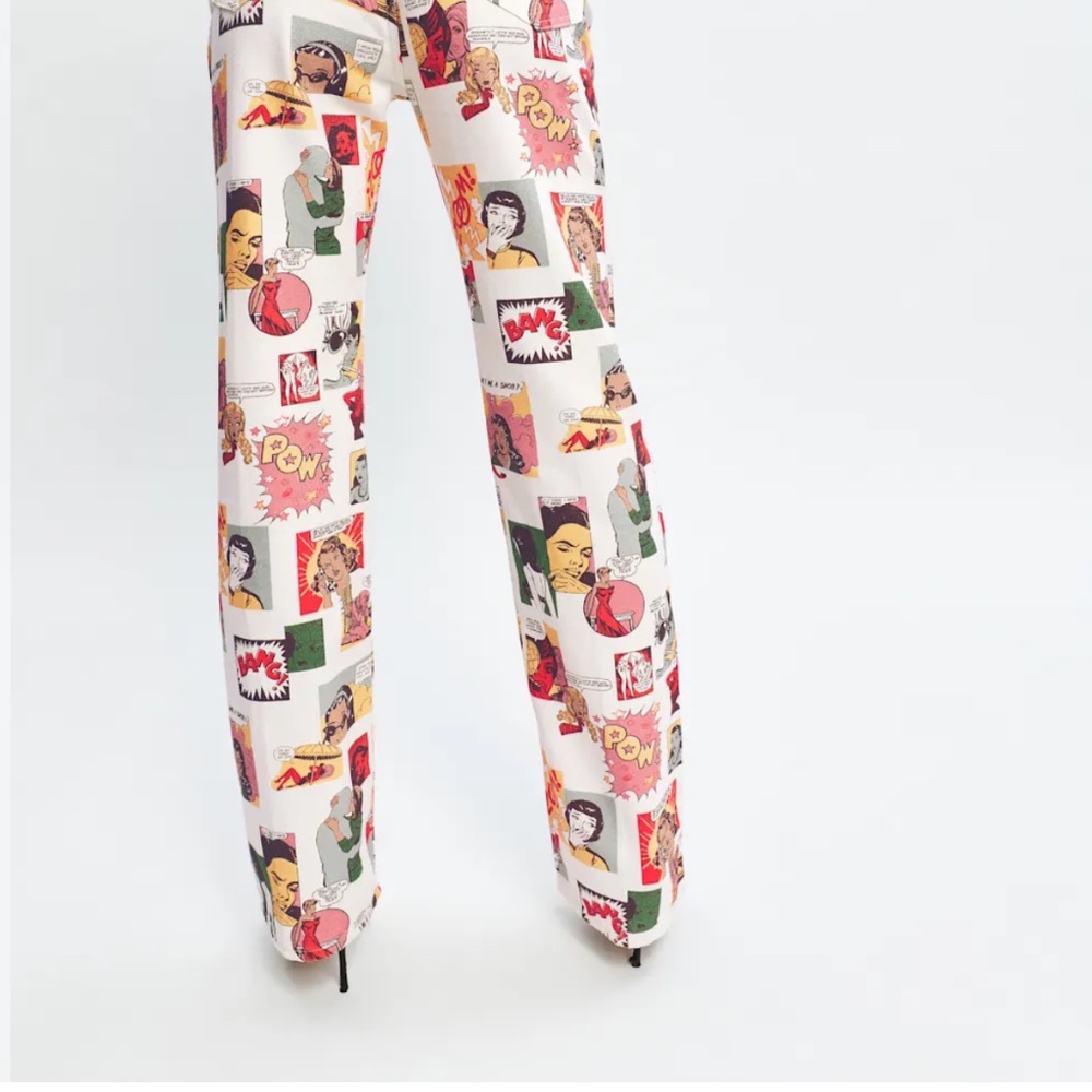 Comic High Rise Straight Long Jeans - Picture 3 of 9